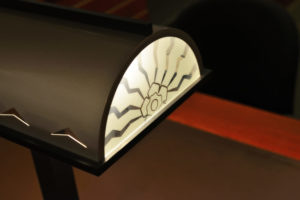 detail of art deco lamp